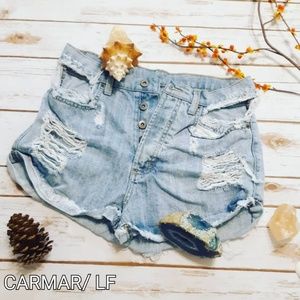 Carmar LF Distressed Ripped Fray Cut Off Shorts